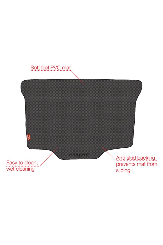 Elegant Magic Car Dicky Mat Black Compatible With Mahndra Xuv700 5 Seater