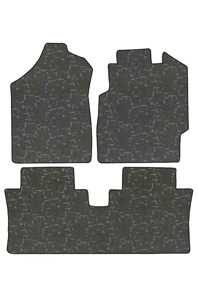 Elegant Printed Carpet Car Floor Mat Black Compatible With Mahindra Thar 2013-2015