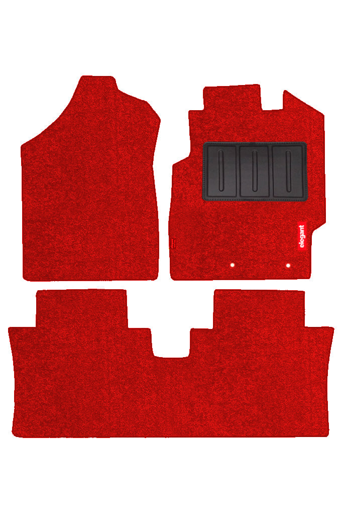 Elegant Miami Luxury Carpet Car Floor Mat Red Compatible With Mahindra Thar
