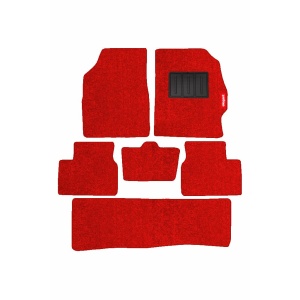 Elegant Miami Luxury Carpet Car Floor Mat Red Compatible With Mitsubishi Outlander