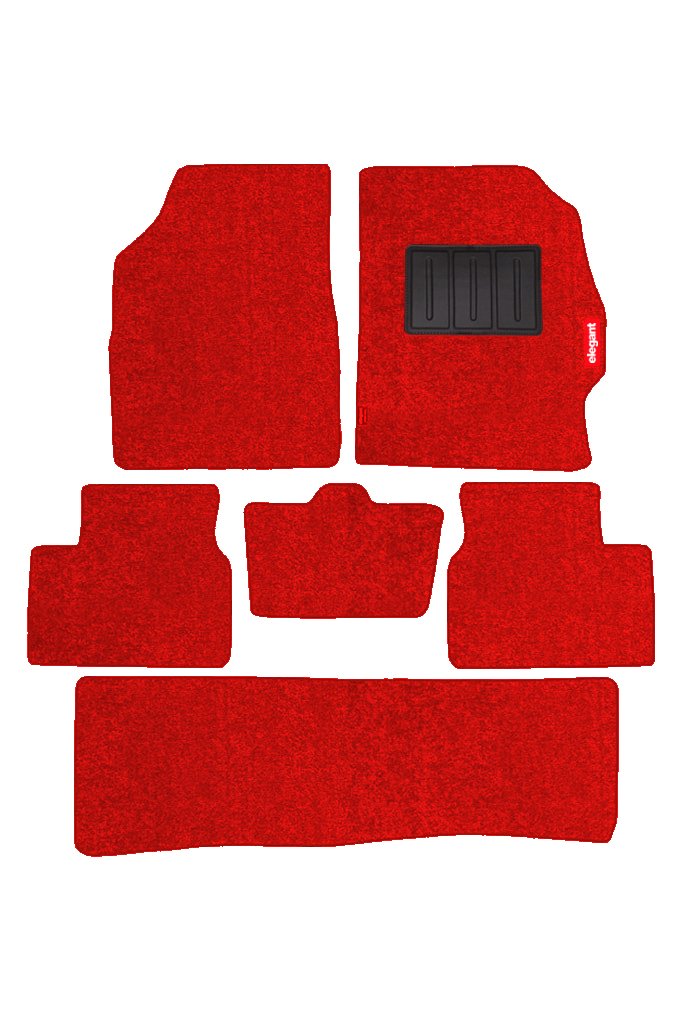 Elegant Miami Luxury Carpet Car Floor Mat Red Compatible With Hyundai Santa Fe