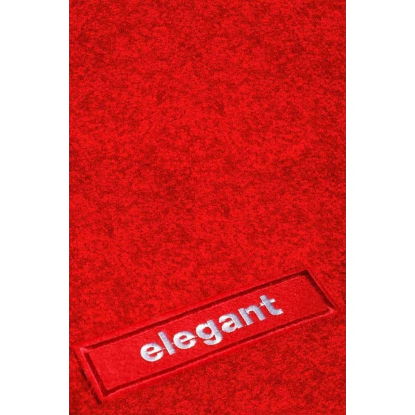 Elegant Miami Luxury Carpet Car Floor Mat Red Compatible With Hyundai Alcazar