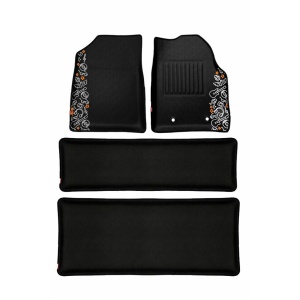 Elegant Musik 3D Car Floor Mat Black Compatible With Honda Civic