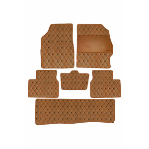 Elegant Luxury Leatherette Car Floor Mat Tan Compatible With Range Rover Land Rover Evoque