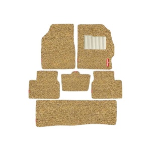 Elegant Spike Carpet Car Floor Mat Beige Compatible With Land Rover Discovery 7 Seater