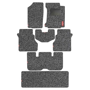 Elegant Spike Carpet Car Floor Mat Grey Compatible With Mitsubishi Pajero Sport