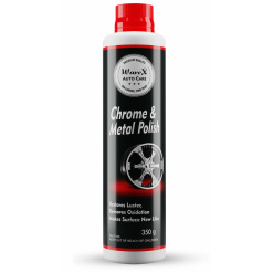 Wavex Chrome and Metal Polish 350gm For Chrome, Copper, Brass, Bronze, Gold, Nickel and Stainless Steel. All Metal Cleaner, Polisher and Protectant.Removes oxidation and discoloration.