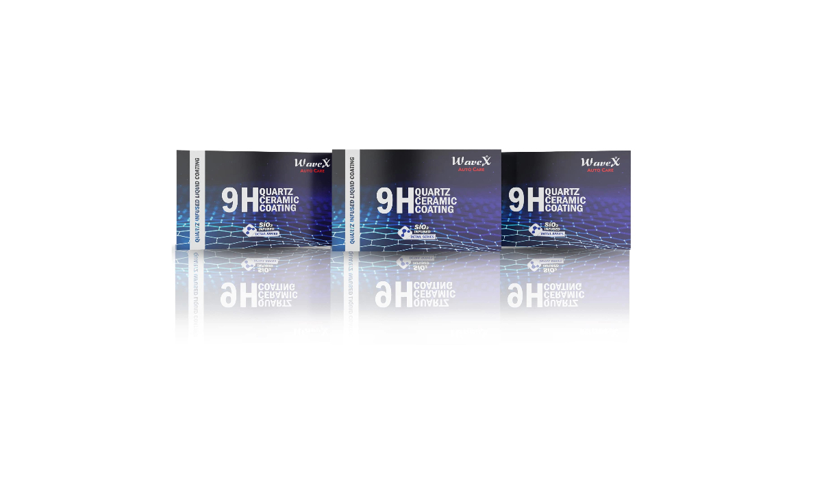 Wavex 9H Quartz Ceramic Coating for Car and Bike (50 ml) – SiO2 Infused – Ceramic Coating, Applicator Pads & Microfibers