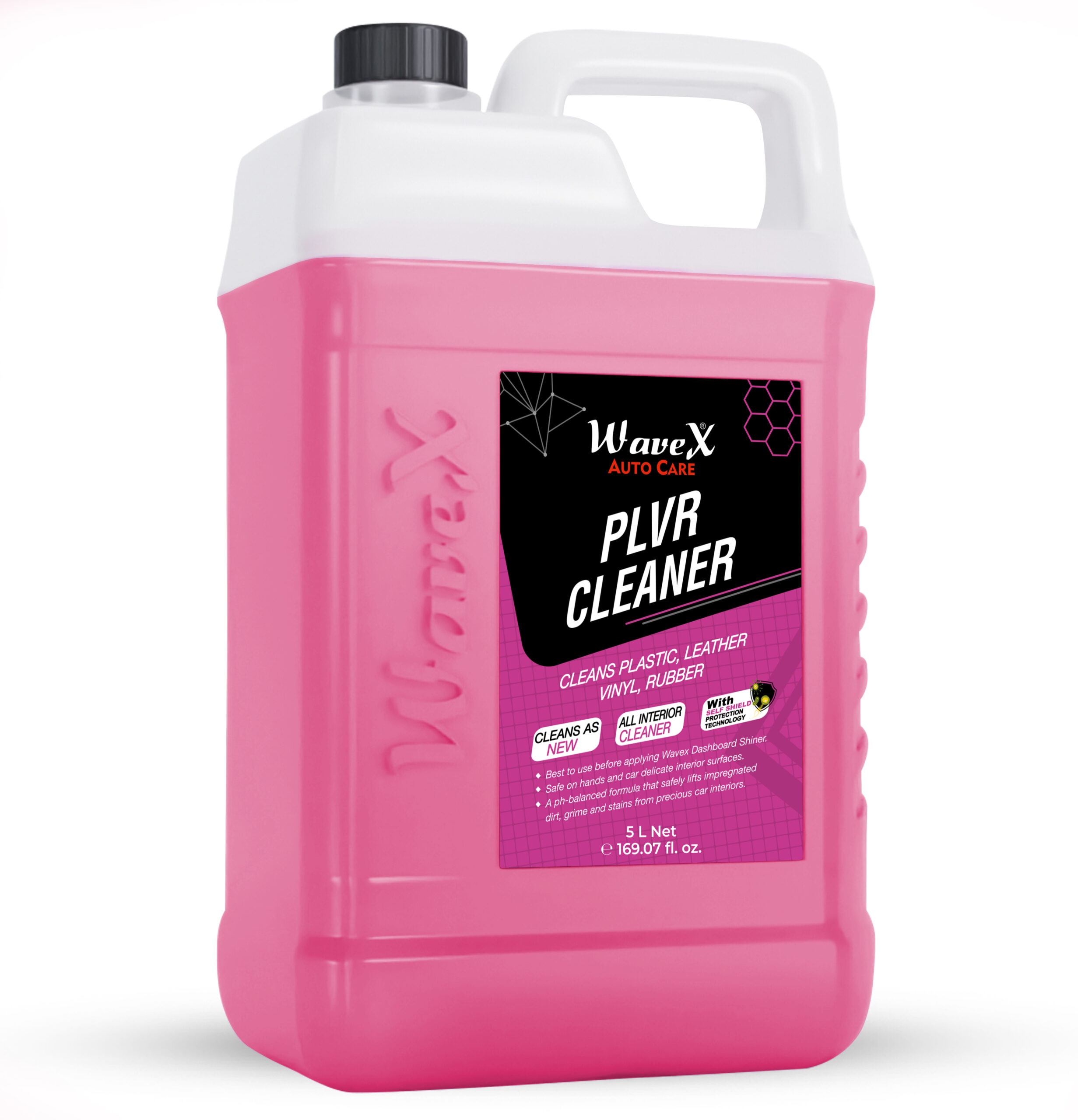 Wavex PLVR Plastic Leather Vinyl Rubber Cleaner (5L) Antimicrobial Car Interior Dashboard Cleaner Sanitizer