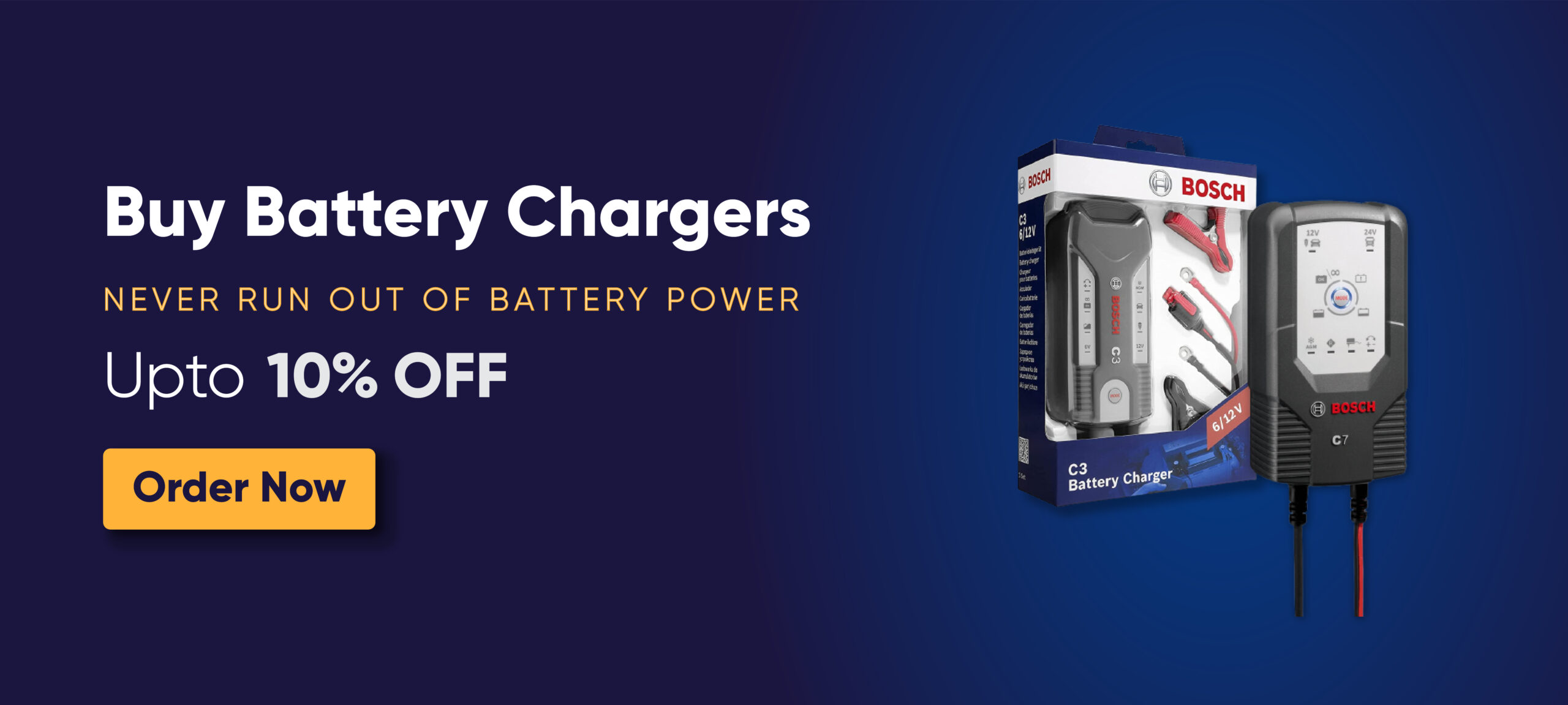 Car Battery Charger mobile Banner