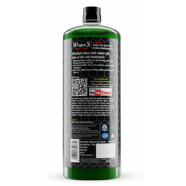 Wavex All Wheel and Tyre Cleaner Concentrate 1 LTR