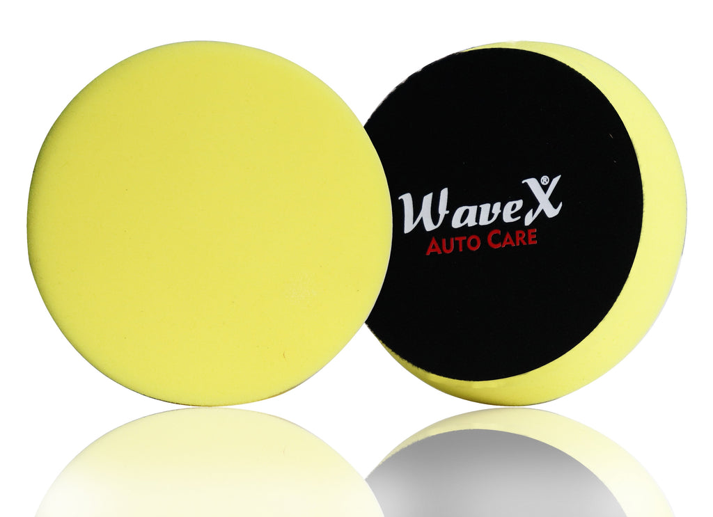 Wavex Foam Pad for Car Polishing Hard Cut 6.5 - Fits to 6 Backing Plate - Designed for Both DA and Rotary Polisher Machines - 1Pc