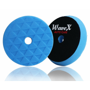 Wavex Foam Pad for Car Polishing Diamond Cut Medium Finish 6.5-Fits to 6 Backing Plate - Designed for Both DA and Rotary Polisher Machines - 1Pc