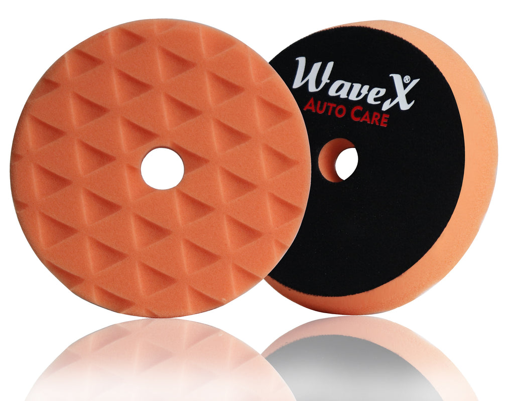 Wavex Foam Pad for Car Polishing Diamond Cut Final Finish 6.5- Fits to 6 Backing Plate - Designed for Both DA and Rotary Polisher Machines - 1Pc