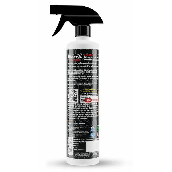 Wavex Bug and Tar Remover 1 LTR - Removes Bugs, Tar and Insect residues Without damaging The Paint - Clears Above Surface Defects Easily