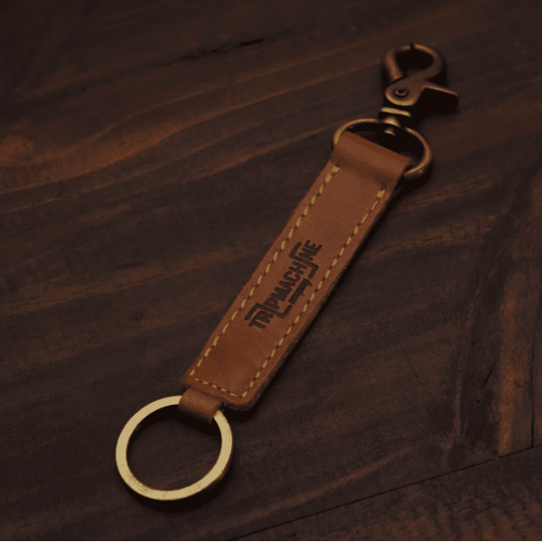 Classic Vintage Tan Key Ring