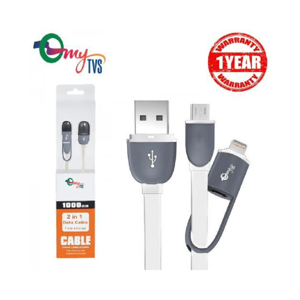 myTVS TC-33B 2-in-1 Car Micro USB & iPhone Charging Data Cable