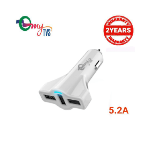 myTVS TI-12W 5.2A 3-USB Car Charger
