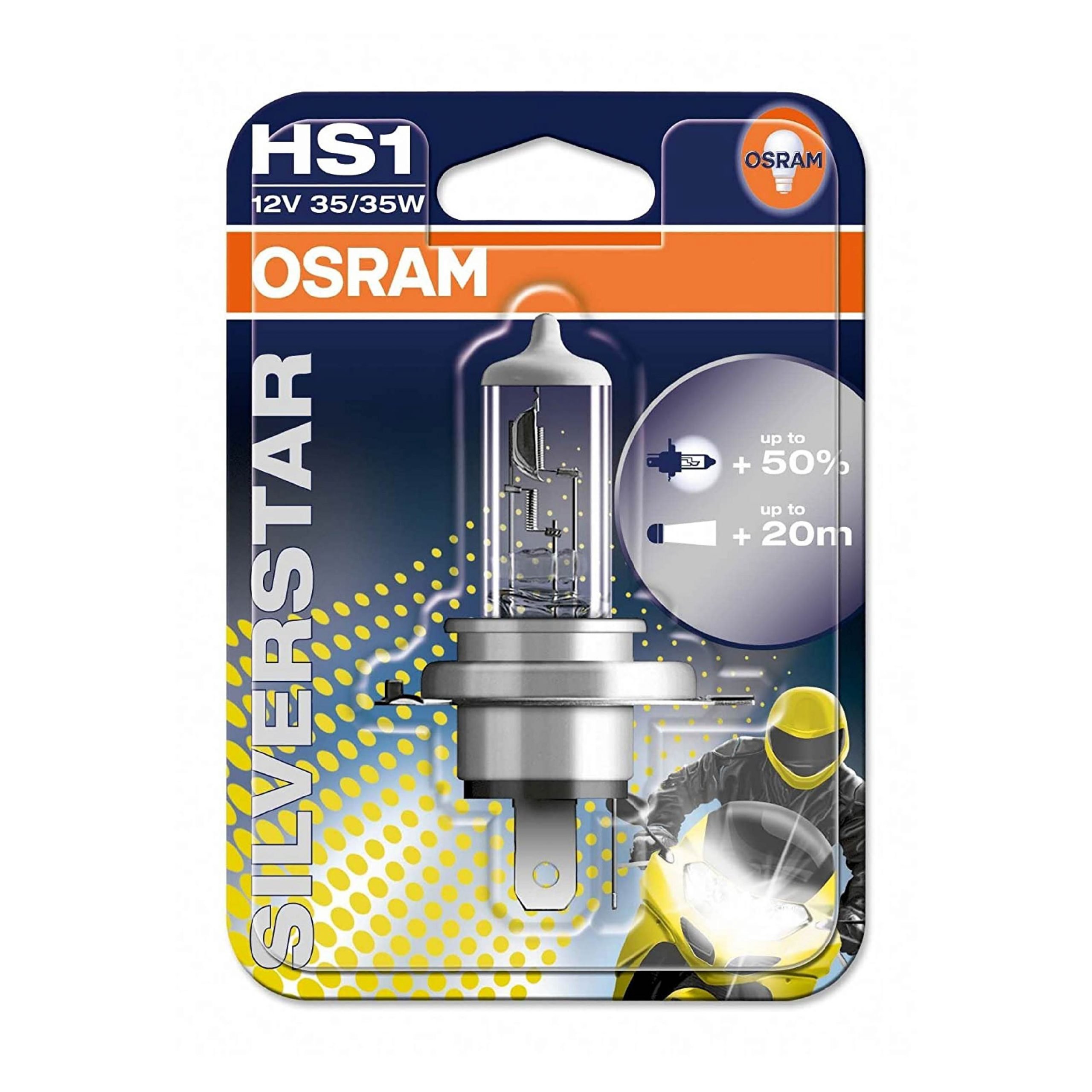 Osram Headlight Halogen Universal For Car HS1 All Season Super
