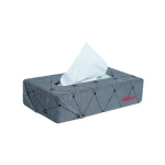 Elegant Fabric Tissue Box Grey E Design CU01