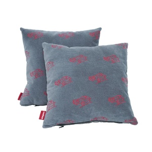 Elegant Comfy Cushion Pillow Grey Set of 2 CU11