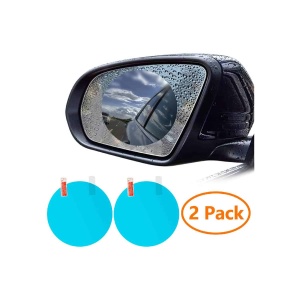 ZWOOS 2PCS Car Rearview Mirror, Protective Film for Car Mirrors (Oval)