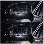 Mobily Anti Fog Film, Rearview Mirror Waterproof Film Anti-glare Anti Dust Anti-Water Mist (2 Pack)