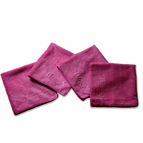 Wavex Microfiber Cleaning Cloths for Car and Kitchen – 350 GSM – 40X40CM – (Pack of 4 Pink)