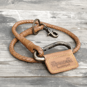 Vintage Tan Braided Key Chain