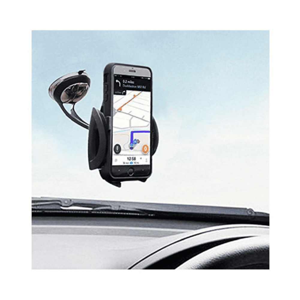 myTVS TMH-25 Piano Black Mobile Holder Dashboard/Windshield