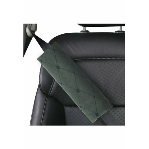 Elegant Fabric Seat Belt Shoulder Pads Grey E Set of 2