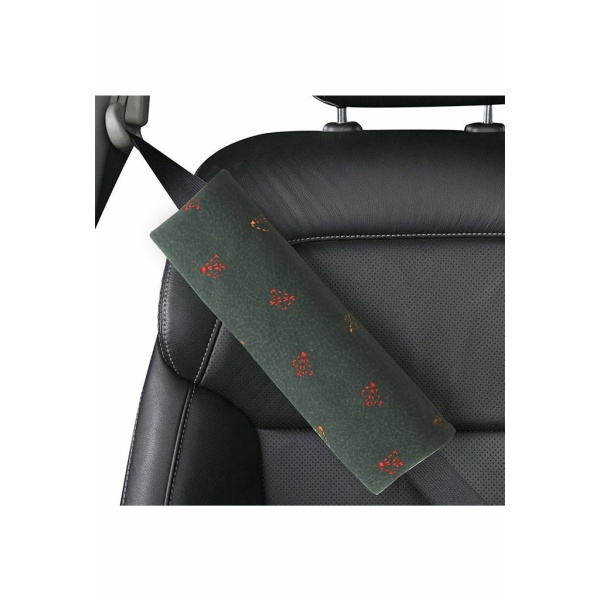 Elegant Fabric Seat Belt Shoulder Pads Grey Fly Set of 2