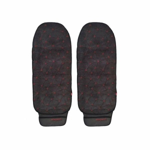 Elegant Space CoolPad Full Car Seat Cushion Black and Red (Set of 2)