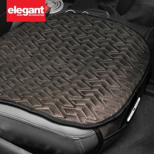 Elegant Caper Cool Pad Car Seat Cushion Black and Grey (Set of 2)