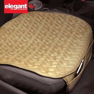 Elegant Caper Cool Pad Car Seat Cushion Beige (Set of 2)