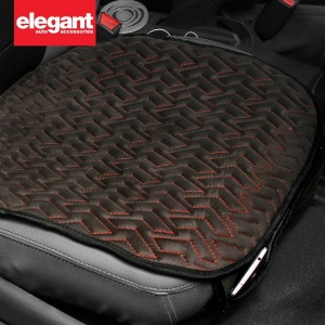 Elegant Caper Cool Pad Car Seat Cushion Black and Red (Set of 3)