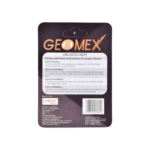 Geomex 1141 Led Indicator Bulb (Set of 2)