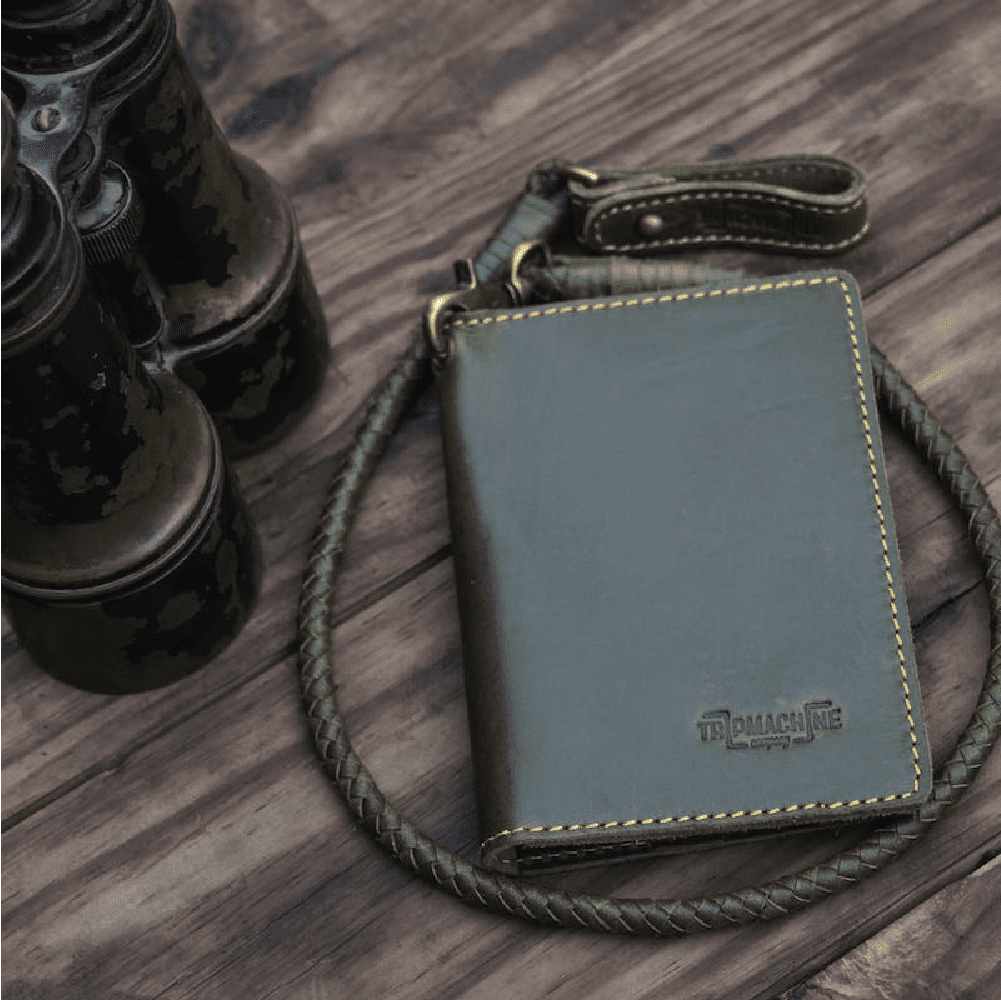Handmade Green Army Wallet Explorer