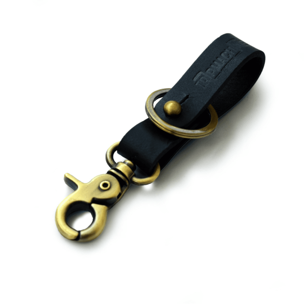 Black With Antique Gold Key Fob