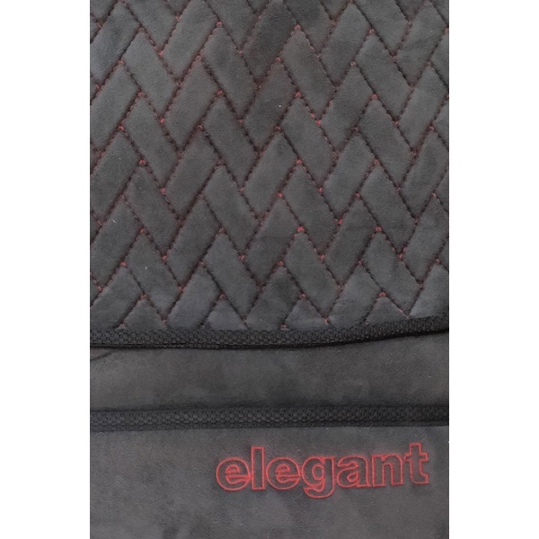 Elegant Caper CoolPad Full Car Seat Cushion Black and Red (For Driver)
