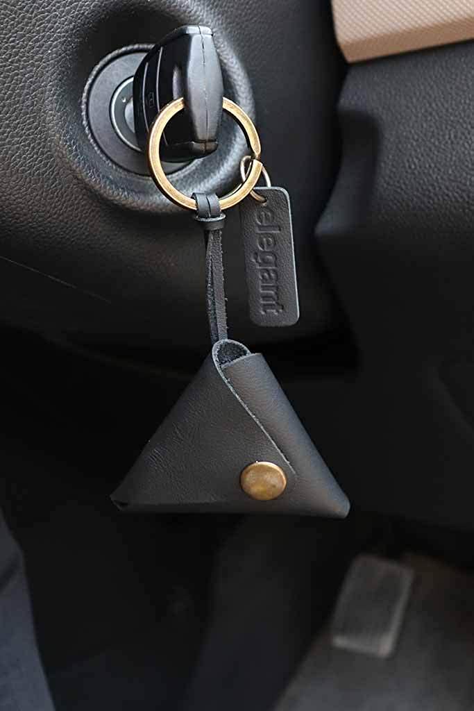 Elegant Leather Keychain Black (ELE-18)