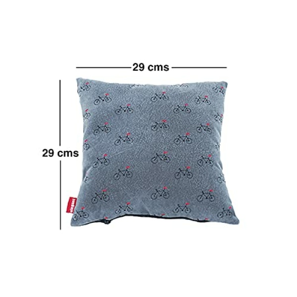 Elegant Comfy Cushion Pillow Grey Set of 2 CU02