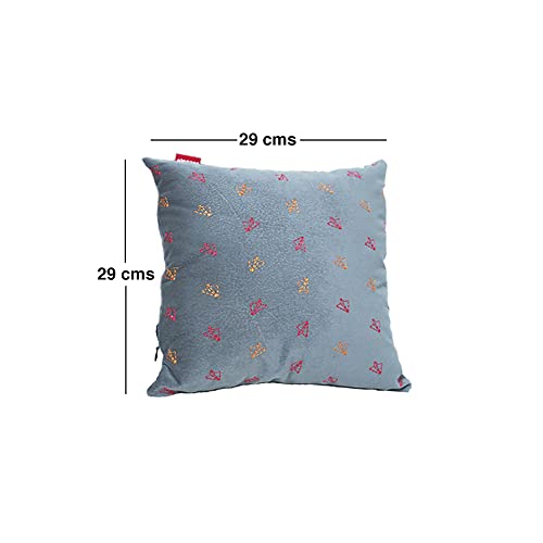 Elegant Comfy Cushion Pillow Grey Fly Design Set of 2 CU08