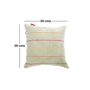 Elegant Comfy Cushion Pillow Beige Set of 2 CU06