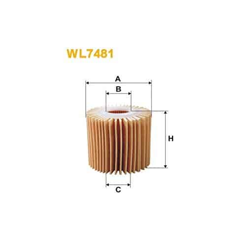 Wix Oil Filter For Toyota Etios Liva Diesel - WL 7481