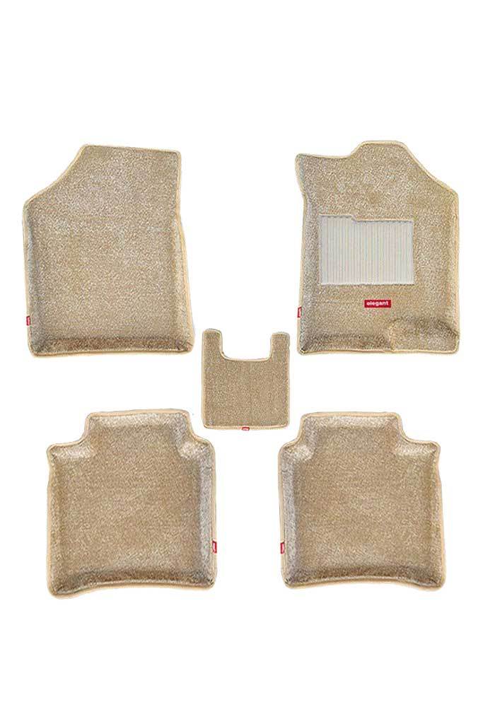 Elegant 3D Carpet Car Floor Mat Beige Compatible With Honda Brio