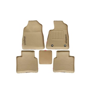 Elegant Sportivo 3D Car Floor Mat Beige Compatible With Ford Freestyle