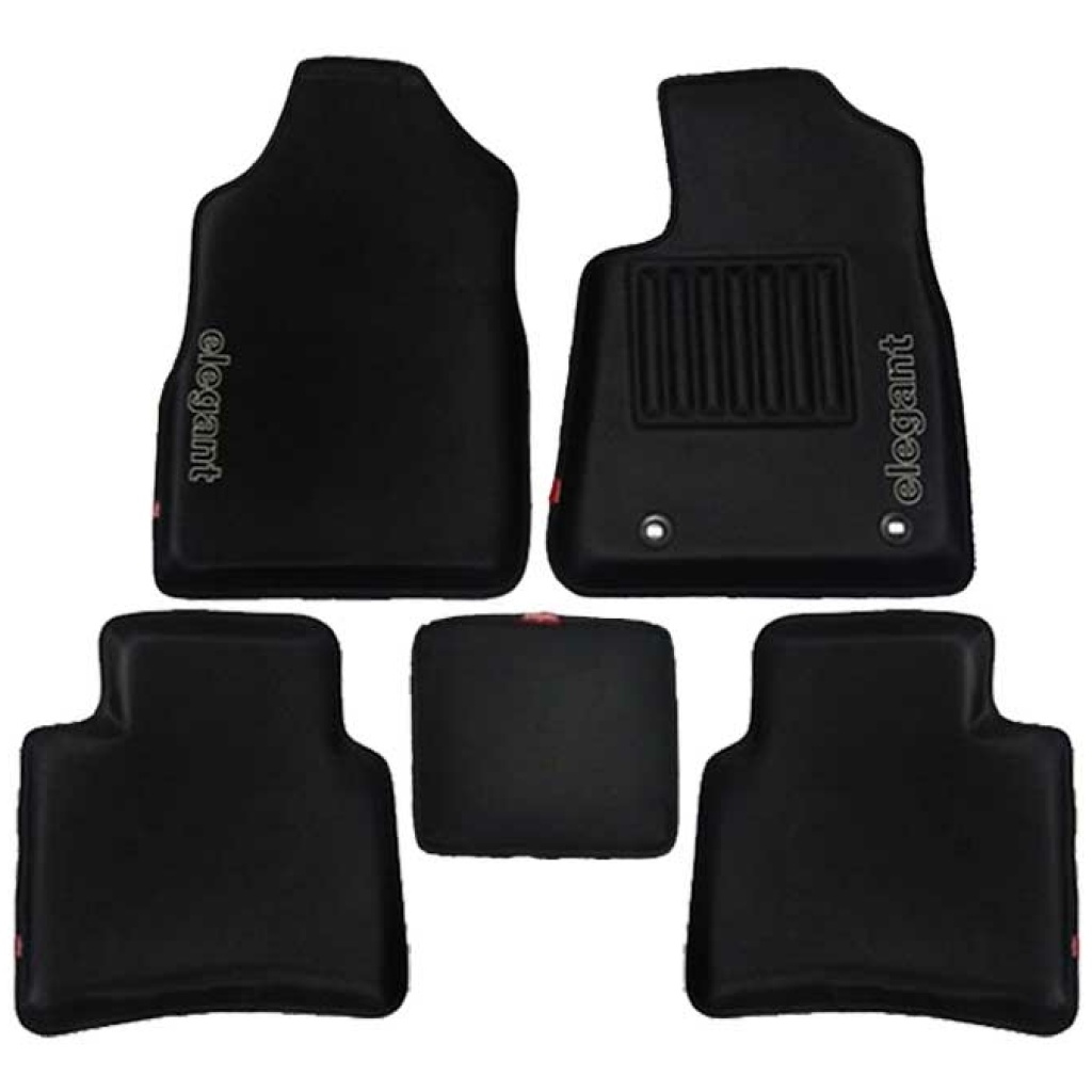 Elegant Sportivo 3D Car Floor Mat Black Compatible With Ford Ecosprt