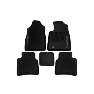 Elegant Sportivo 3D Car Floor Mat Black Compatible With Honda Jazz