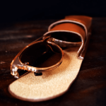 Vintage Tan Sunglasses Case